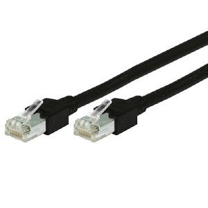 Tecline 71300S Tecline Patchkabel Cat. 5e, SF/UTP, halogenfrei, schwarz, 0,5 m