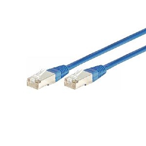 Dexlan 859517 Dexlan Patchkabel Cat. 6A, F/UTP, blau, 0,5 m