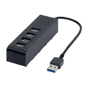 Exertis Connect 21306 USB Hub, 4 Ports USB 3.0 Typ A, mit integriertem USB 3.0 Typ A Anschlusskabel