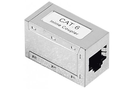 Dexlan 272220 Dexlan Modularadapter, Cat.6, RJ45 Bu./Bu., geschirmt