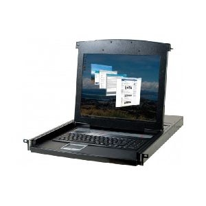 Dexlan 751710 Dexlan 19 Zoll Arbeitskonsole, 17 Zoll LCD-Bildschirm, VGA/PS2/USB