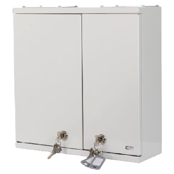MetzConnect 1503297602-E4 Metz Connect FTTH Glasfaserverteiler OpDAT WV 4, reinweiß RAL 9010, mit 2x LC/APC 8° Kupplungen und 4 Pigtails
