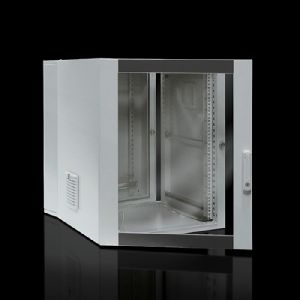 Rittal 7715535 Rittal 19&quot; Wandgehäuse EL, 3-teilig, 15 HE, 600 x 673 mm, hellgrau RAL 7035, mit optimaler Zugänglichkeit durch Schwenkteil!