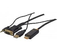 Exertis Connect 127848 HDMI auf VGA Adapterkabel mit Audio und USB Str