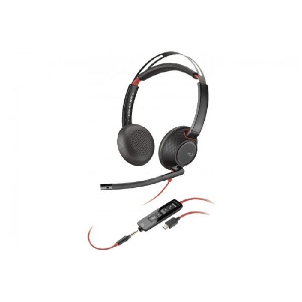HP Poly 8X231AA HP Poly Blackwire C5220 USB Headset Type-C(TM) + Mikrofon, 2 Ohrmuschel