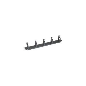 Dexlan 754530 Dexlan 19" Rangierfrontplatte, 5 x 60mm, 1HE, RAL 9005 schwarz