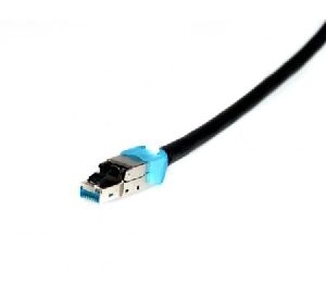 Tecline 79702 Tecline Patchkabel Cat. 6a, S/FTP, CCTV, Outdoor, 4PPoE, schwarz, 2,0 m