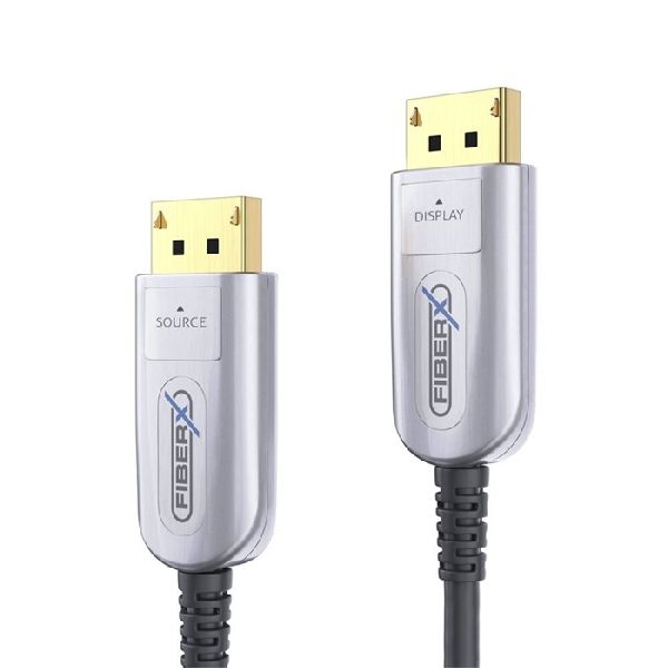PureLink FX-I260-010 Purelink DisplayPort 2.0 8K AOC Glasfaser-Kabel, DisplayPort St./St., schwarz, 10,0 m