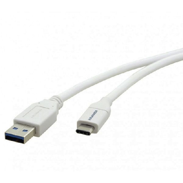Kramer C-USB31/CA-3 Kramer USB 3.1 Gen.2 Kabel C-USB31/CA-3, USB St. C/ USB St. A, weiß, 0,9 m