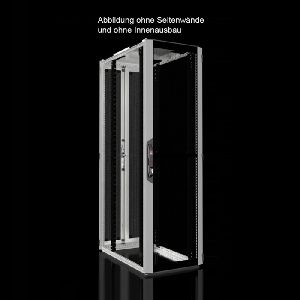 Rittal 7993615 Rittal 19" Serverschrank PRO LINE, 42 HE, 600 x 1000 mm, perforierte Front- und Rücktür, lichtgrau RAL 7035
