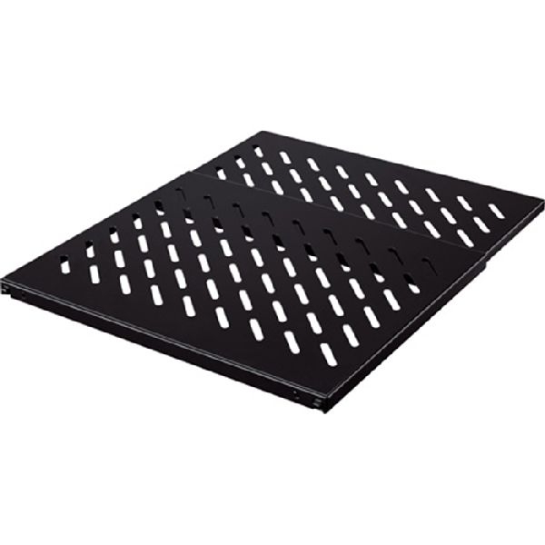 Rittal 5501705 Rittal 19" Fachboden, tiefenvariabel, L-Profilschienen, 19"-Montagerahmen, für Ebenenabstand von 600-900 mm, Schwarz RAL9005