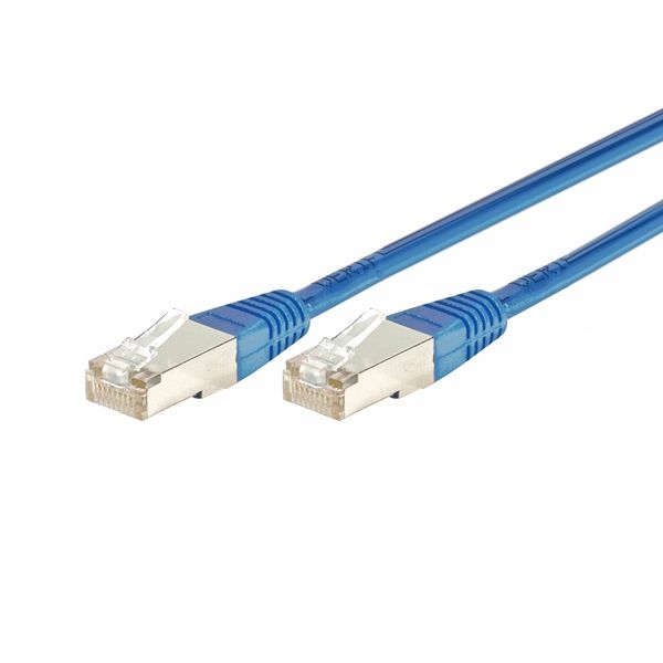 Exertis Connect 847164 Patchkabel Cat. 5e, F/UTP, blau, 0,5 m