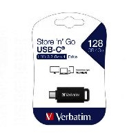 Verbatim 49459 Verbatim Store n Go USB-C Memory Stick, 128 GB, schwa
