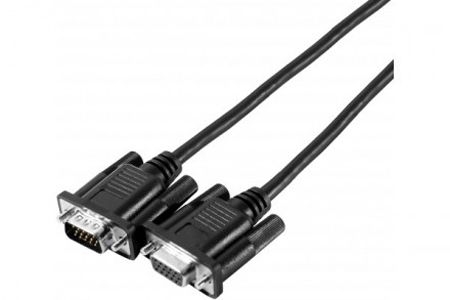 Exertis Connect 117810 S-VGA Monitorkabel "Basic", 15pol HD D-Sub St./Bu., 3,0 m, schwarz