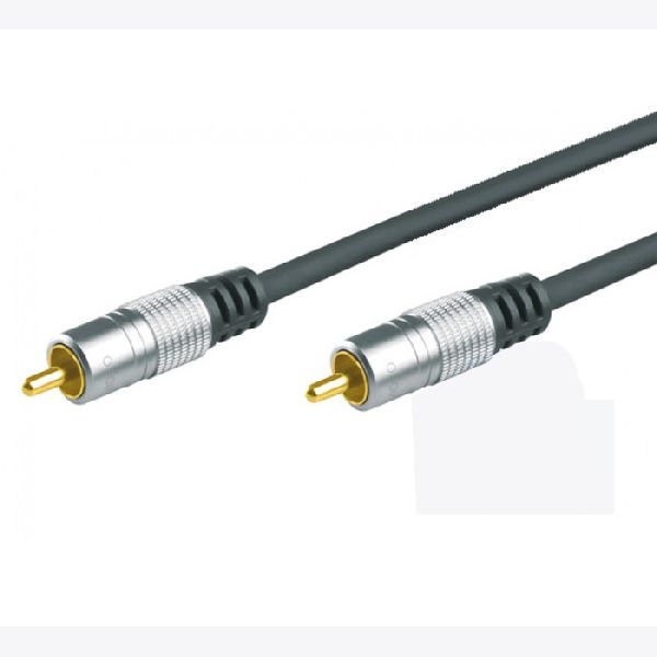 Tecline 49920105H Professional Videokabel, High Quality, vergoldet, 1x Cinch St./St., 5,0 m