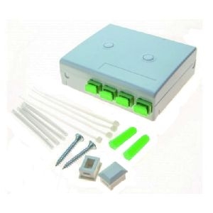 Exertis Connect 395330 LWL Anschlussbox GF-TA (PTO/DTIO) 4 Ports SC-APC FTTH