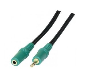 Exertis Connect 108866 Audiokabel, 3,5 mm Stereo Klinkenst./Bu., vergoldet, 5,0 m