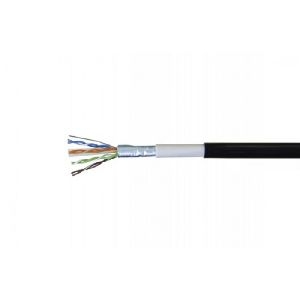 Exertis Connect 612006 Outdoor Verlegekabel Cat. 6, F/UTP, schwarz, 100 m