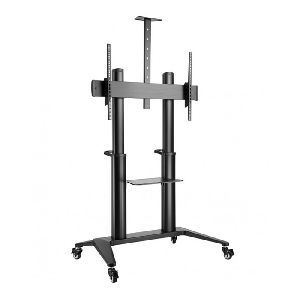 Dacomex S120-1000W Dacomex TV-Wagen S120-1000W, für Flachbildschirme 177 - 304 cm (70" - 120"), bis 140 kg, schwarz