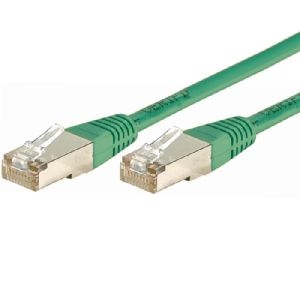 Dexlan 858347 Dexlan Patchkabel Cat. 6A, S/FTP (PiMF), grün, 1,5 m