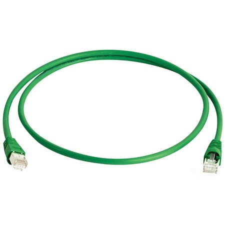 Telegärtner L00006A0040 / 100009121 Telegärtner Patchkabel Cat. 6A ISO/IEC, S/FTP (PiMF), halogenfrei, grün, 50,0 m