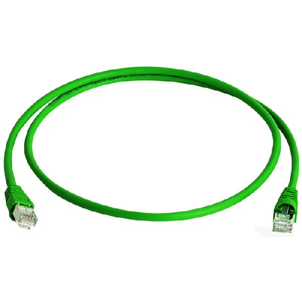 Telegärtner L00005A0028 / 100008982 Telegärtner Patchkabel Cat. 6A ISO/IEC, S/FTP (PiMF), halogenfrei, grün, 10,0 m