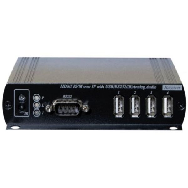 Exertis Connect 51714 KVM Extender Over IP, Empfänger, bis zu 150 m, HDMI / USB