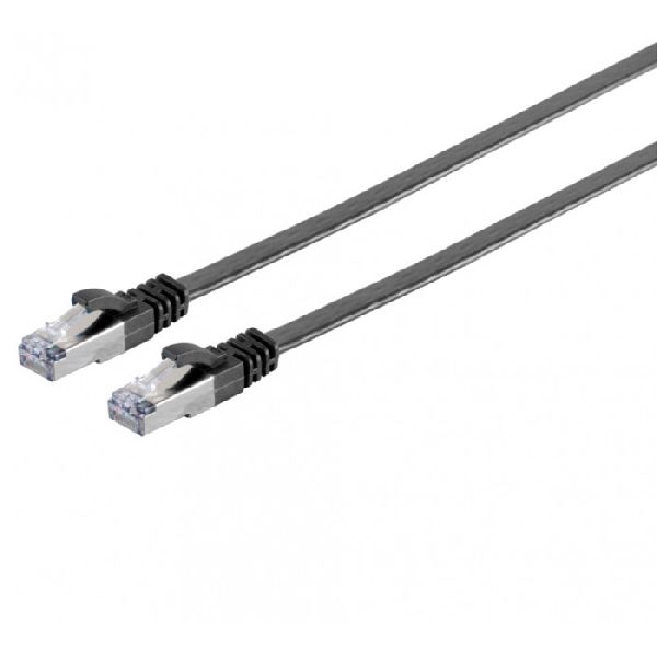 shiverpeaks BS75511-SL0.25S shiverpeaks Flachband Patchkabel Cat. 6A, U/FTP, schwarz, 0,25 m