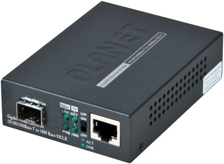 Planet GT-805A Planet Medienkonverter GT-805A, 1x 1000/100/10 Mbit/s (RJ45), 1x SFP Slot 1000/100 Mbit/s