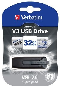 Verbatim 49173 Verbatim Store n Go V3 USB 3.0 Memory Stick, 32 GB, s