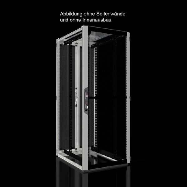 Rittal 7993616 Rittal 19" Serverschrank PRO LINE, 42 HE, 800 x 1000 mm, perforierte Front- und Rücktür, lichtgrau RAL 7035