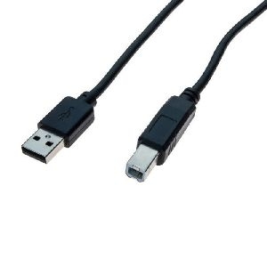 Exertis Connect 352451 USB 2.0 High Speed Kabel, USB St. A/ USB St. B, schwarz, 5,0 M