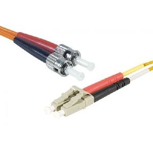 Exertis Connect 392122 LWL Patchkabel, 50/125 µm, OM2-Faser, 2x ST Stecker/LC Duplex Stecker, orange, 20,0 m