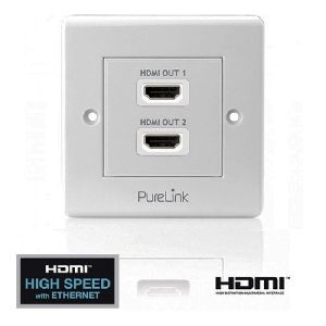 PureLink PI105 PureLink PureInstall Serie HDMI Anschlussdose, 2-fach, weiß