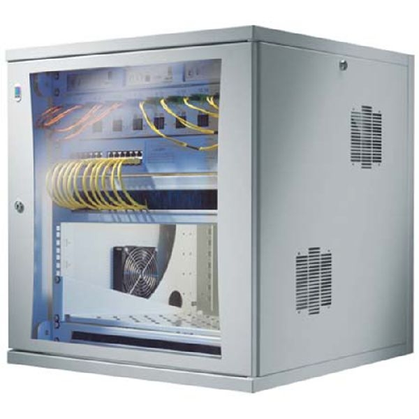 Rittal 7507010 Rittal 19" Wandgehäuse FlatBox, 9 HE, 600 x 400 mm, hellgrau RAL 7035