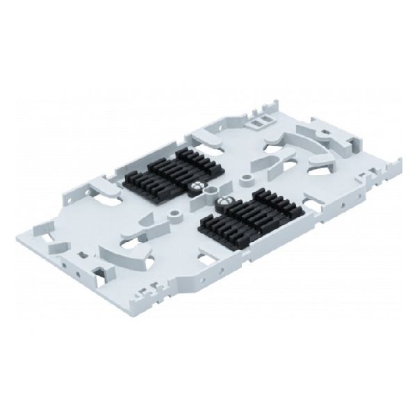 Dexlan 395410 Dexlan LWL Spleißkassette für 12 Fasern, mit 2 Stück 6-fach LWL Spleißhaltern