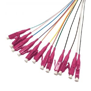 Tecline 20500017 Tecline LWL Faserpigtails, OM4, farbig, LC/UPC, 2,0 m, 12 Stück