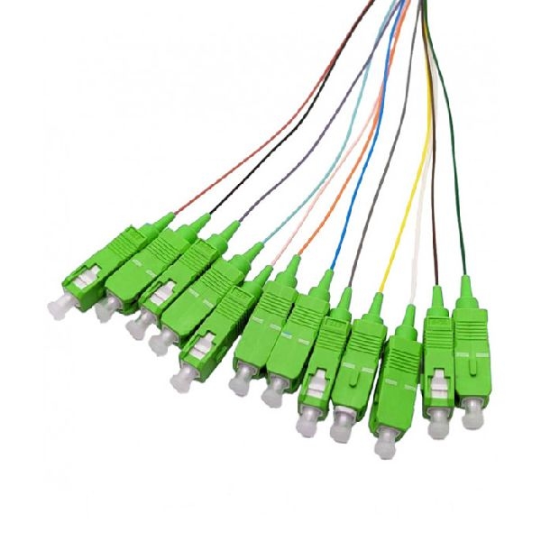 Tecline 20500013 Tecline LWL Faserpigtails, OM5, farbig, SC/UPC, 2,0 m, 12 Stück