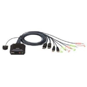 Aten CS22DP-AT ATEN CS22DP Kabel KVM Switch 2-Port USB DisplayPort