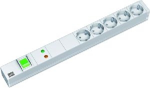 Bachmann 333403 Bachmann 19" PDU Basic, Steckdosenleiste mit Überspann