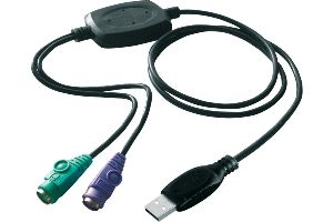 Aten UC10KM ATEN Maus- und Tastatur-Adapter UC10KM, PS/2 an USB