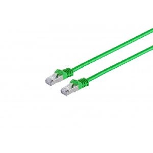 S-Conn 75517-G Patchkabel Cat. 6A Class EA mit Cat. 7 Rohkabel, S/FTP (PiMF), halogenfrei, mit Rastnasenschutz, grün, 7,5 m