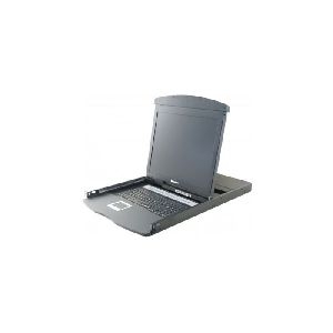 Dexlan 751916 Dexlan 19 Zoll Rackmount Dual Rail KVM Konsole 19 Zoll LCD Bildschirm mit KVM Switch