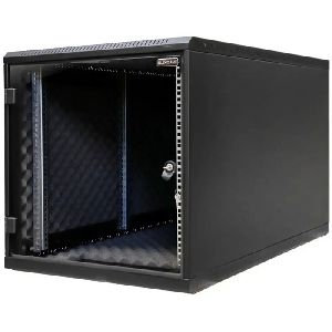 Silence Rack 99SRRCA12A61BAXA1 Silence Rack schallgedämmter Untertisch-Serverschrank 19", 12 HE, 600 x 1000 mm, schwarz RAL 9005