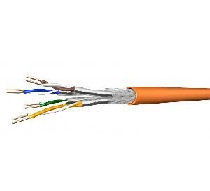 Draka 60091940 Draka Installationskabel UC900 SS23, B2ca + Cca, Cat. 7, S/FTP (PiMF), halogenfrei, orange, 500 m Trommel