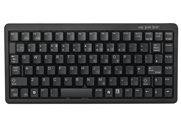 Cherry G84-4100LCMDE-2 Cherry Tastatur G84-4100 KOMPAKT, USB und PS/2, schwarz