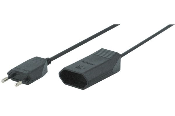 Bachmann 233185 Bachmann Euro-Verlängerungskabel, schwarz, 3,0 m