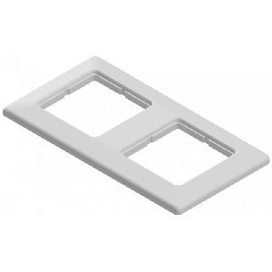 EasyLan ADZ00103 EasyLan Abdeckrahmen, 2-fach, weiß ähnlich RAL 9010, 5 Stück
