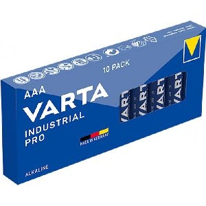 Varta 4003211111 VARTA Batterie Alkaline, INDUSTRIAL PRO, Micro, AAA, LR03, 1.5V, Retail Box (10-er Pack)