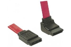 Exertis Connect 314014 SATA III Kabel, 7pol SATA St. / 7pol SATA St, 1 Seite nach unten abgewinkelt, ca. 0,5 m, rot